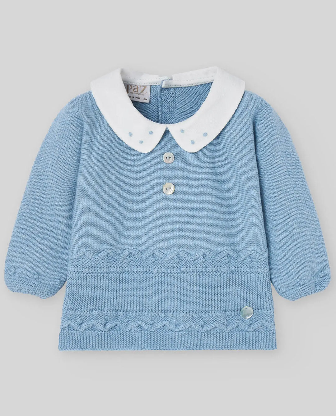 Blue Almonds Ltd KNIT NEWBORN SWEATER KOALA - Dutch Blue Paz Rodriguez