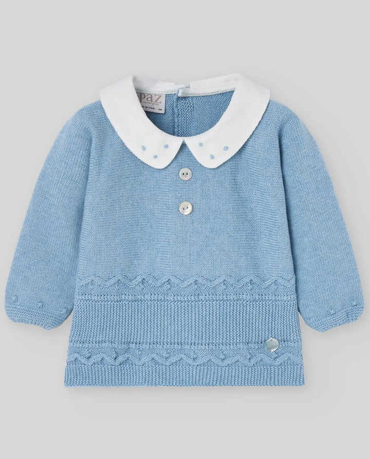 Blue Almonds Ltd KNIT NEWBORN SWEATER KOALA - Dutch Blue Paz Rodriguez