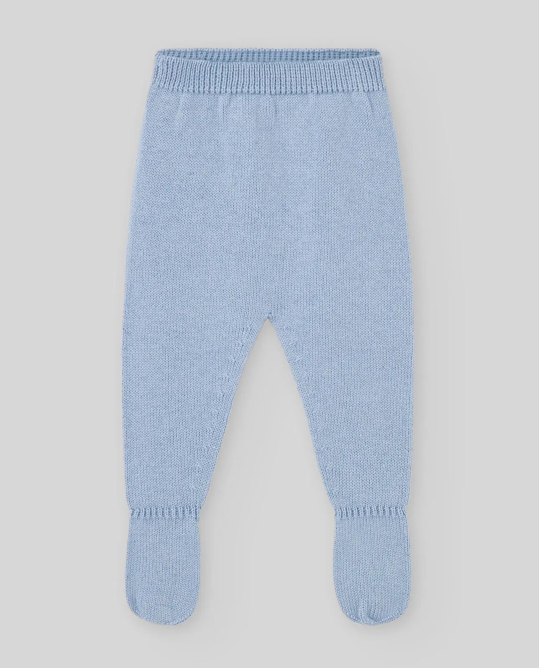 Blue Almonds Ltd KNIT NEWBORN SWEATER REGALO OI 25-26 - Chalk Blue/Cream Paz Rodriguez