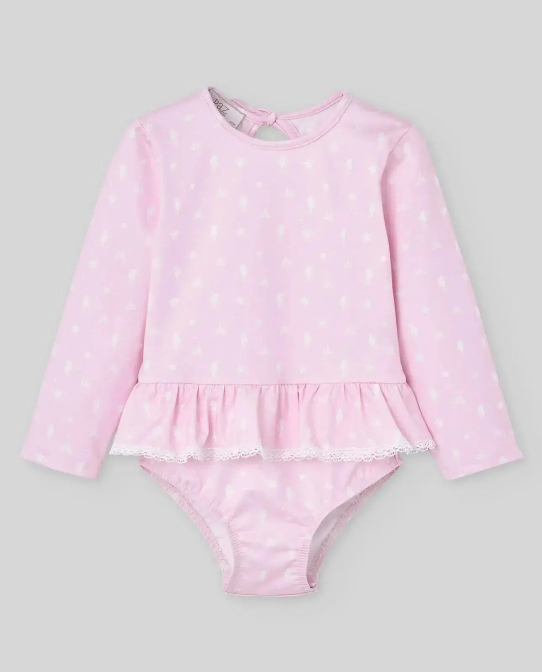 Blue Almonds Ltd KNIT NEWBORN SWIMSUIT BAO V26 - Chalk Pink Paz Rodriguez