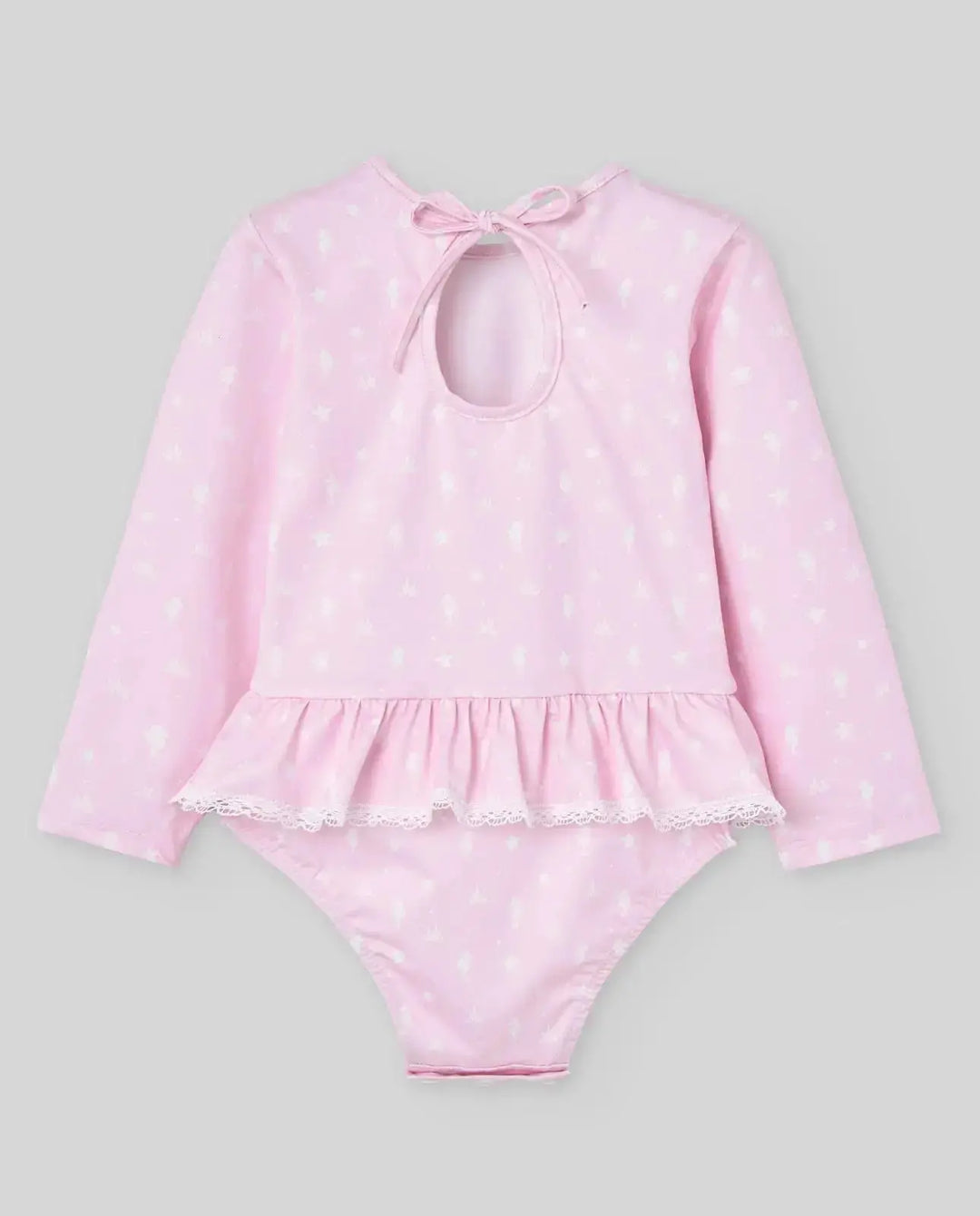 Blue Almonds Ltd KNIT NEWBORN SWIMSUIT BAO V26 - Chalk Pink Paz Rodriguez