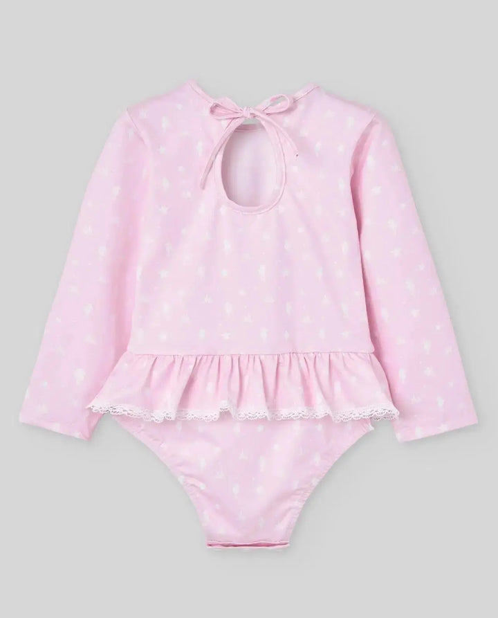 Blue Almonds Ltd KNIT NEWBORN SWIMSUIT BAO V26 - Chalk Pink Paz Rodriguez