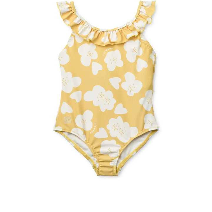 Blue Almonds Ltd Kallie Printed Swimsuit - Flower / Lemon yellow - GIRL LIEWOOD