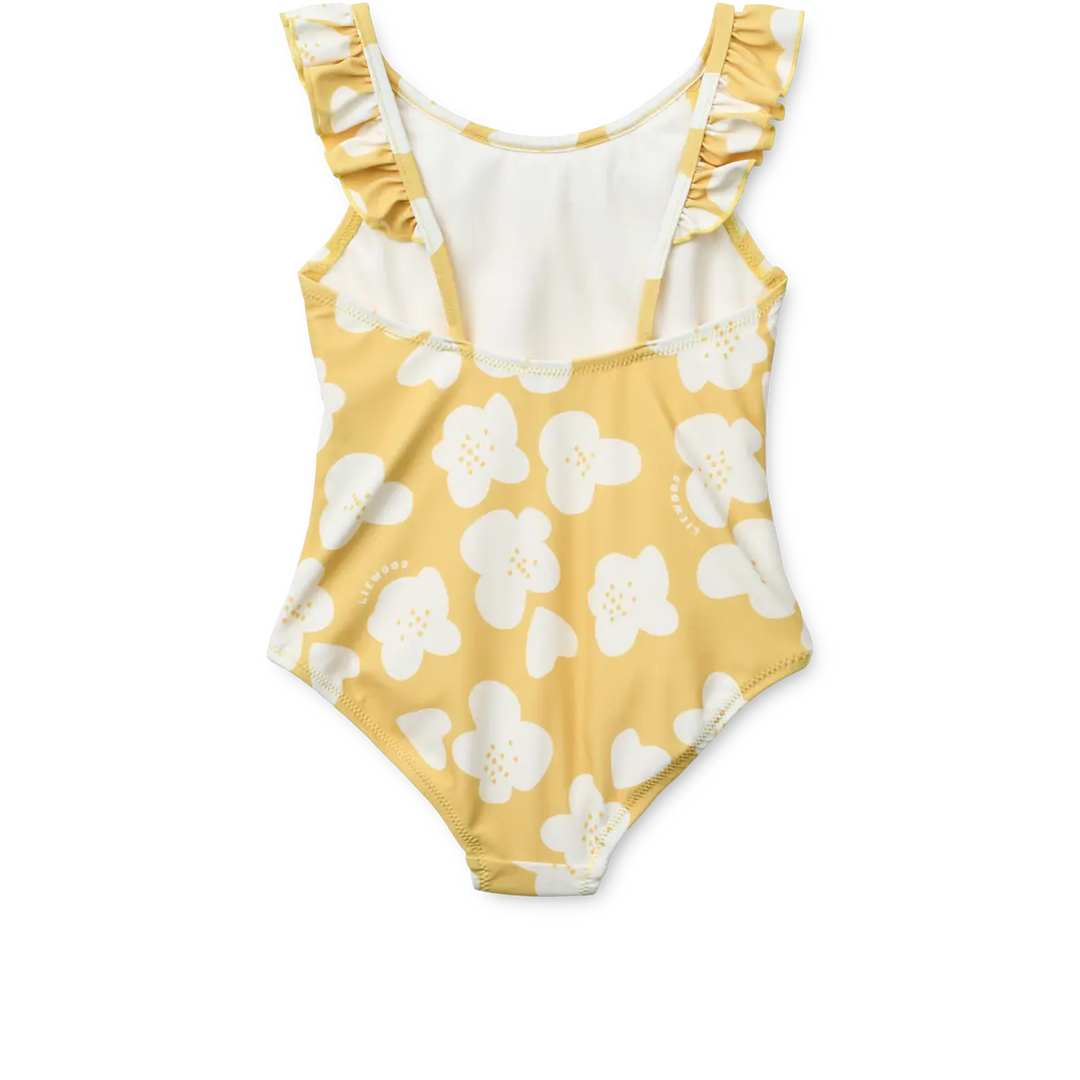 Blue Almonds Ltd Kallie Printed Swimsuit - Flower / Lemon yellow - GIRL LIEWOOD