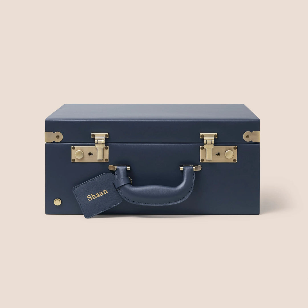 Blue Almonds Ltd Keepsake Memory Case - Navy: By meminio Meminio