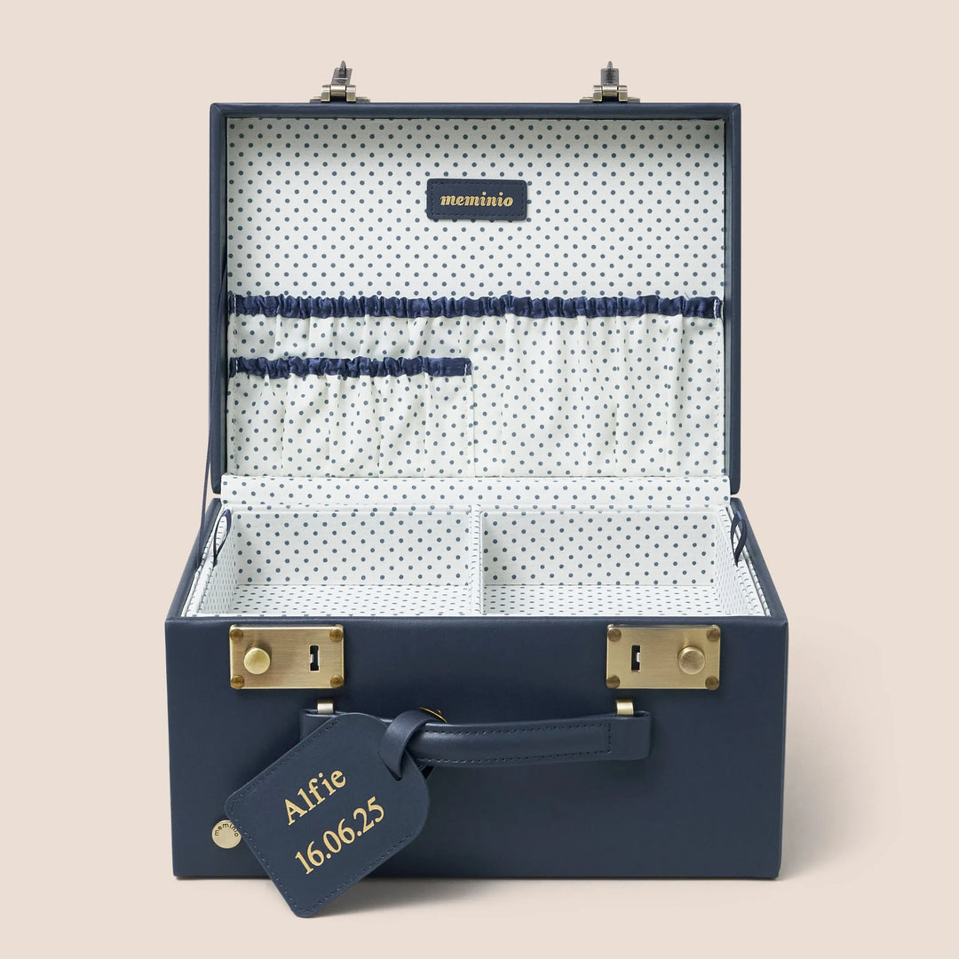 Blue Almonds Ltd Keepsake Memory Case - Navy: By meminio Meminio