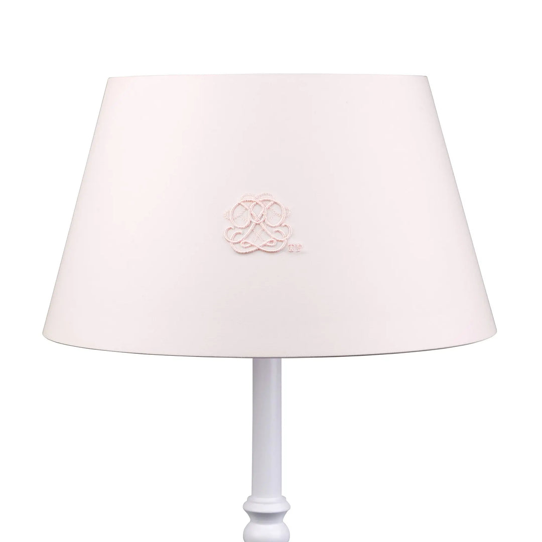 Blue Almonds Ltd Large lampshade embroidered - Cotton Pink Theophile & Patachou