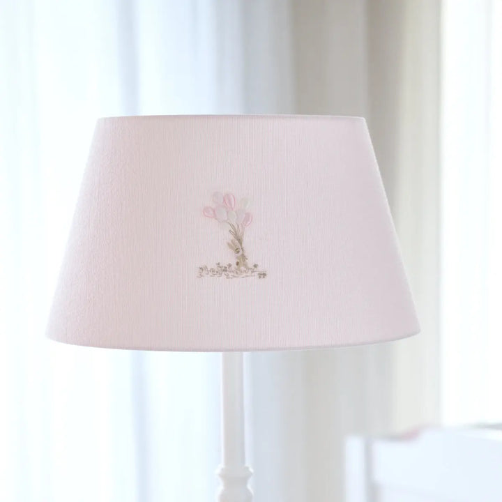 Blue Almonds Ltd Large lampshade embroidered - Pink Garden Party Theophile & Patachou