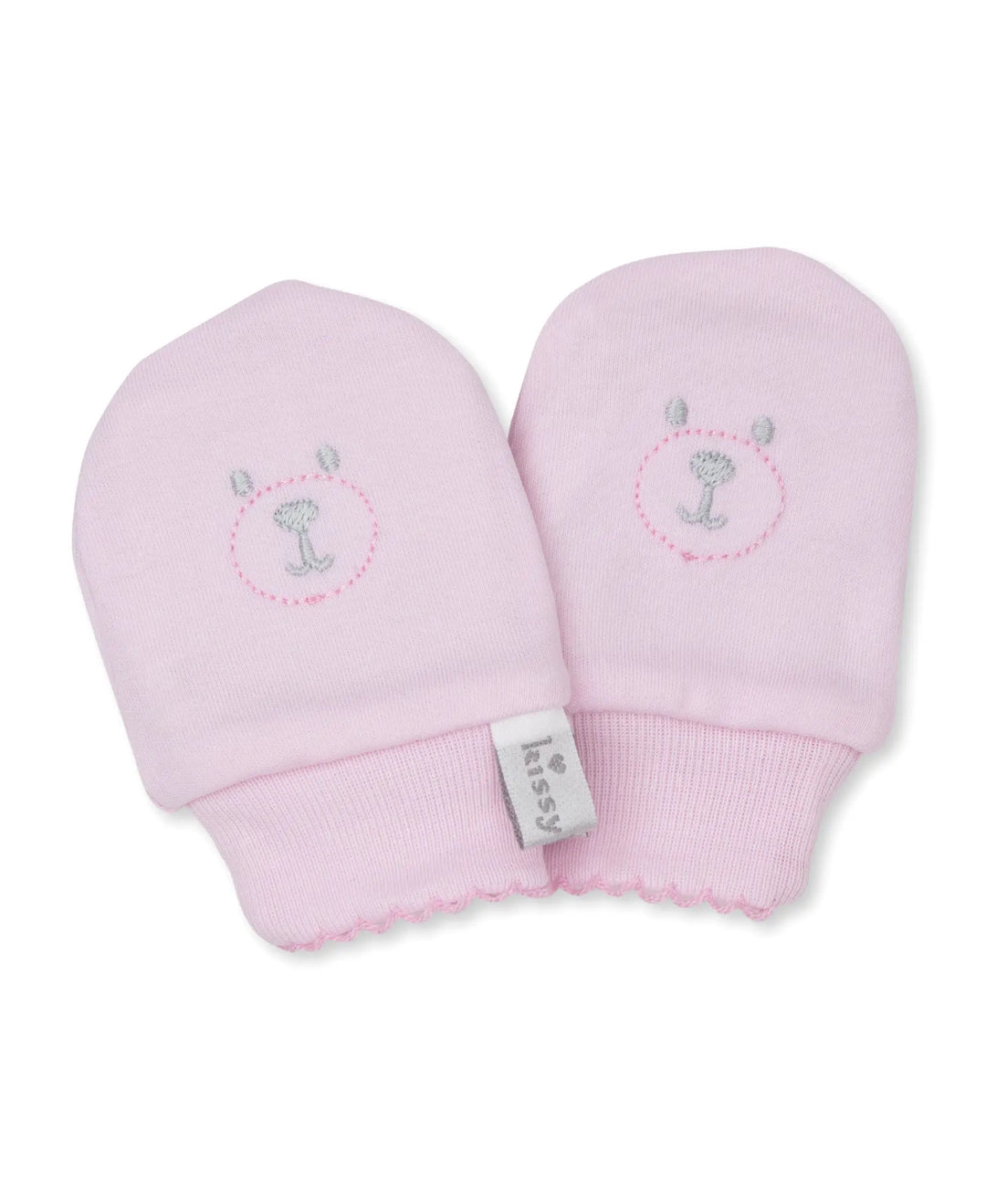 Baby Girls Scratch Mittens - Beary Plaid-Layette-Kissy Kissy-Blue Almonds-London-South Kensington