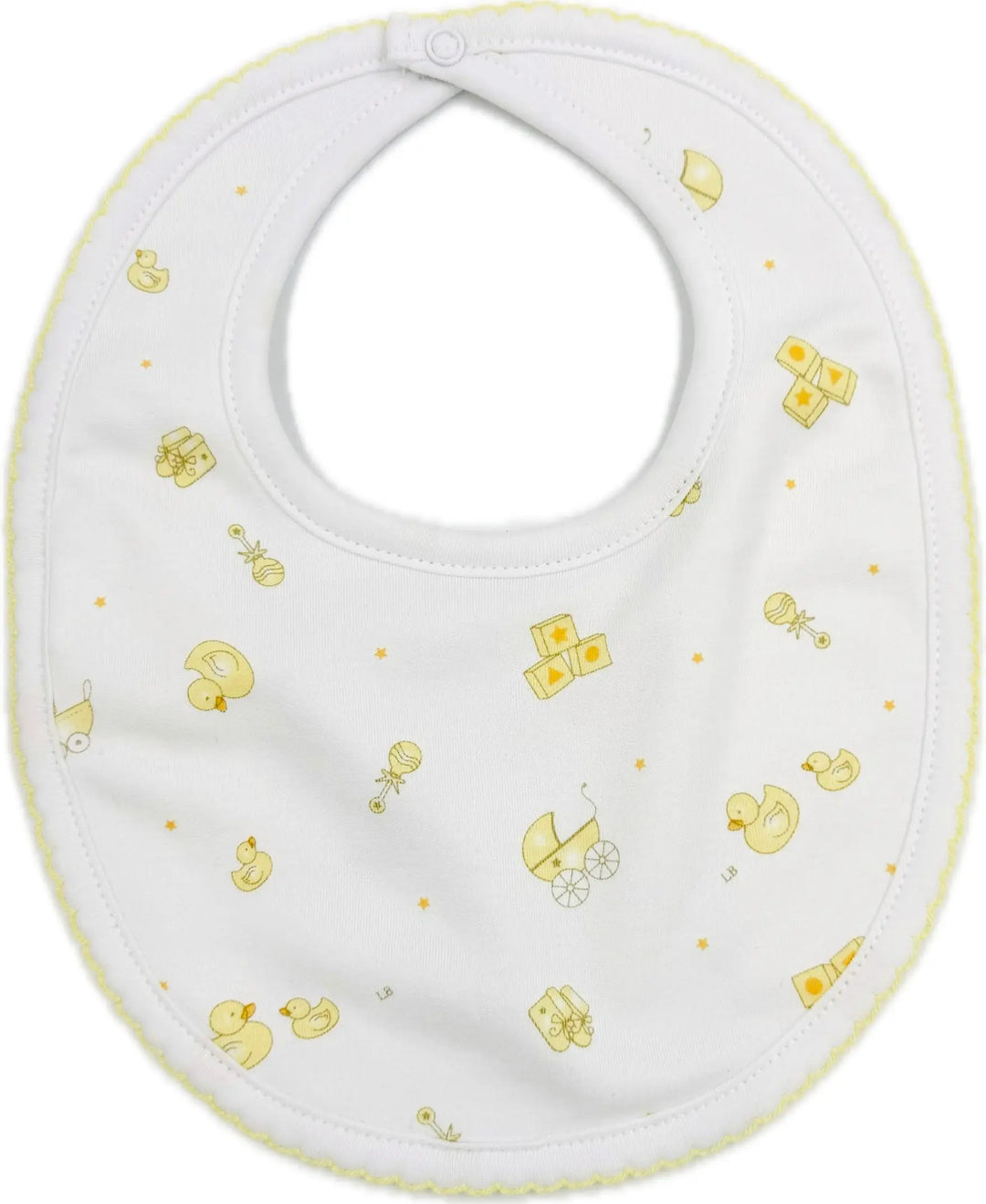 Blue Almonds Ltd Baby embroidered bib - Duck Lyda Baby