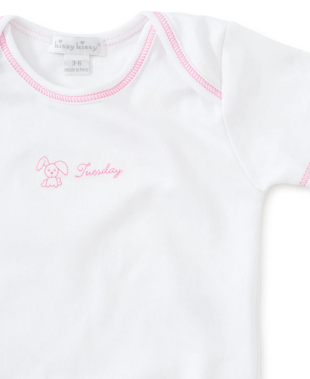 Baby girls body set S/S - Days of the week-Layette-Kissy Kissy-Blue Almonds-London-South Kensington