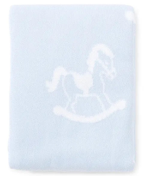 Blue Almonds Ltd Rocker Novelty Blanket - Blue Kissy Kissy