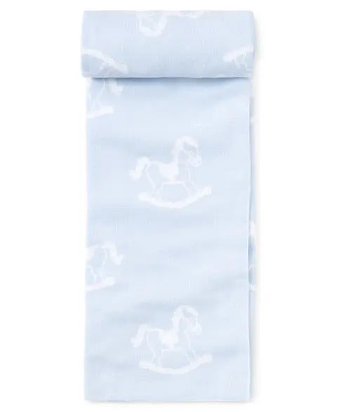 Blue Almonds Ltd Rocker Novelty Blanket - Blue Kissy Kissy