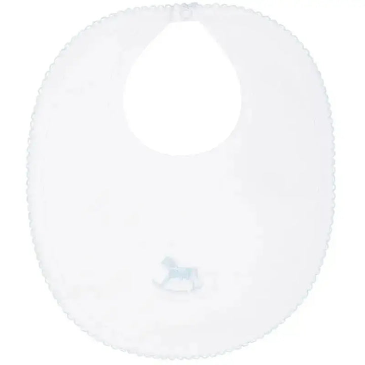 Blue Almonds Ltd Signature rocking horse bib blue Blue Almonds x Kissy Kissy