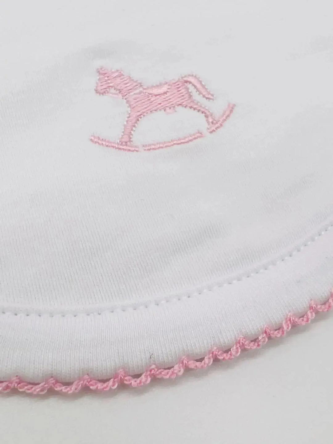 Blue Almonds Ltd Signature rocking horse bib pink Blue Almonds x Kissy Kissy