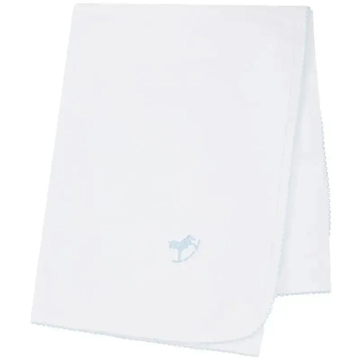 Blue Almonds Ltd Signature rocking horse blanket blue Blue Almonds x Kissy Kissy