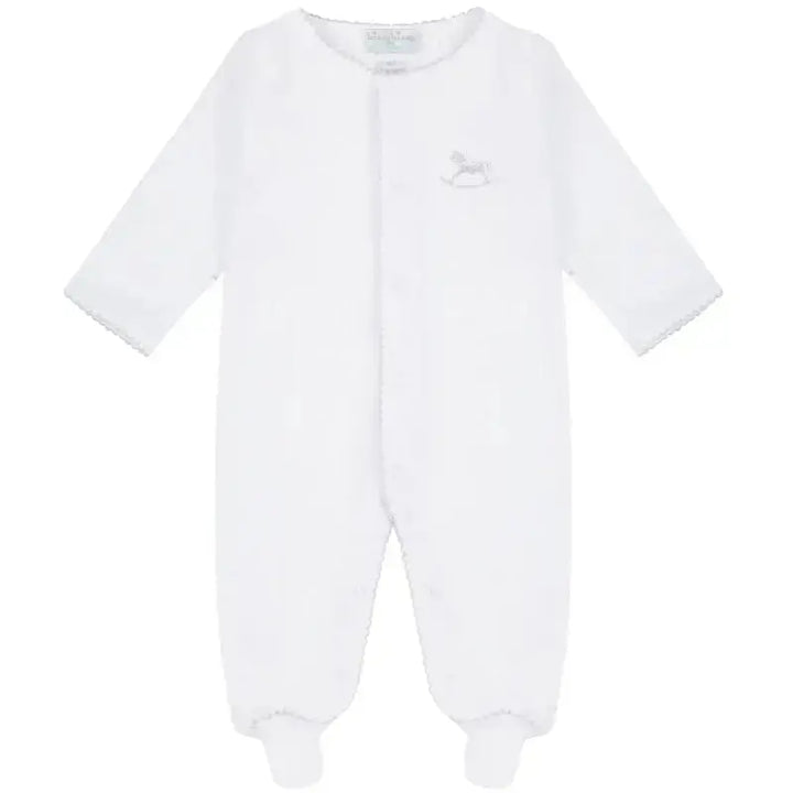 Blue Almonds Ltd Signature rocking horse footie grey Blue Almonds x Kissy Kissy
