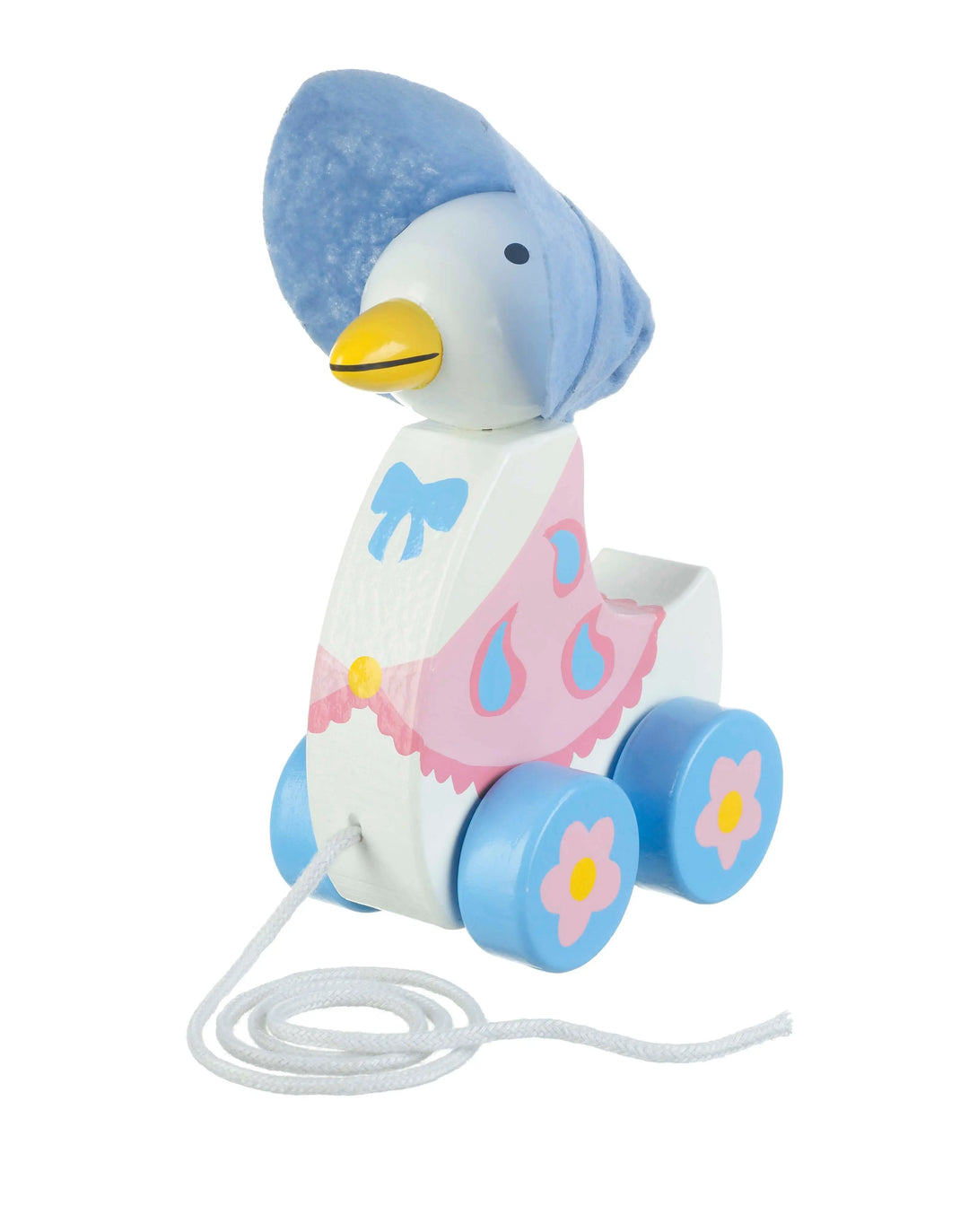Blue Almonds Ltd Jemima Puddle-Duck Pull Along Orange Tree Toys