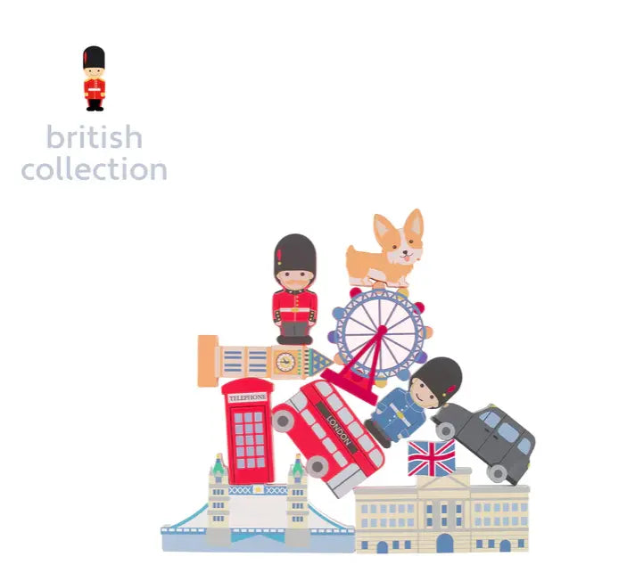 Blue Almonds Ltd London Stacking Game Orange Tree Toys