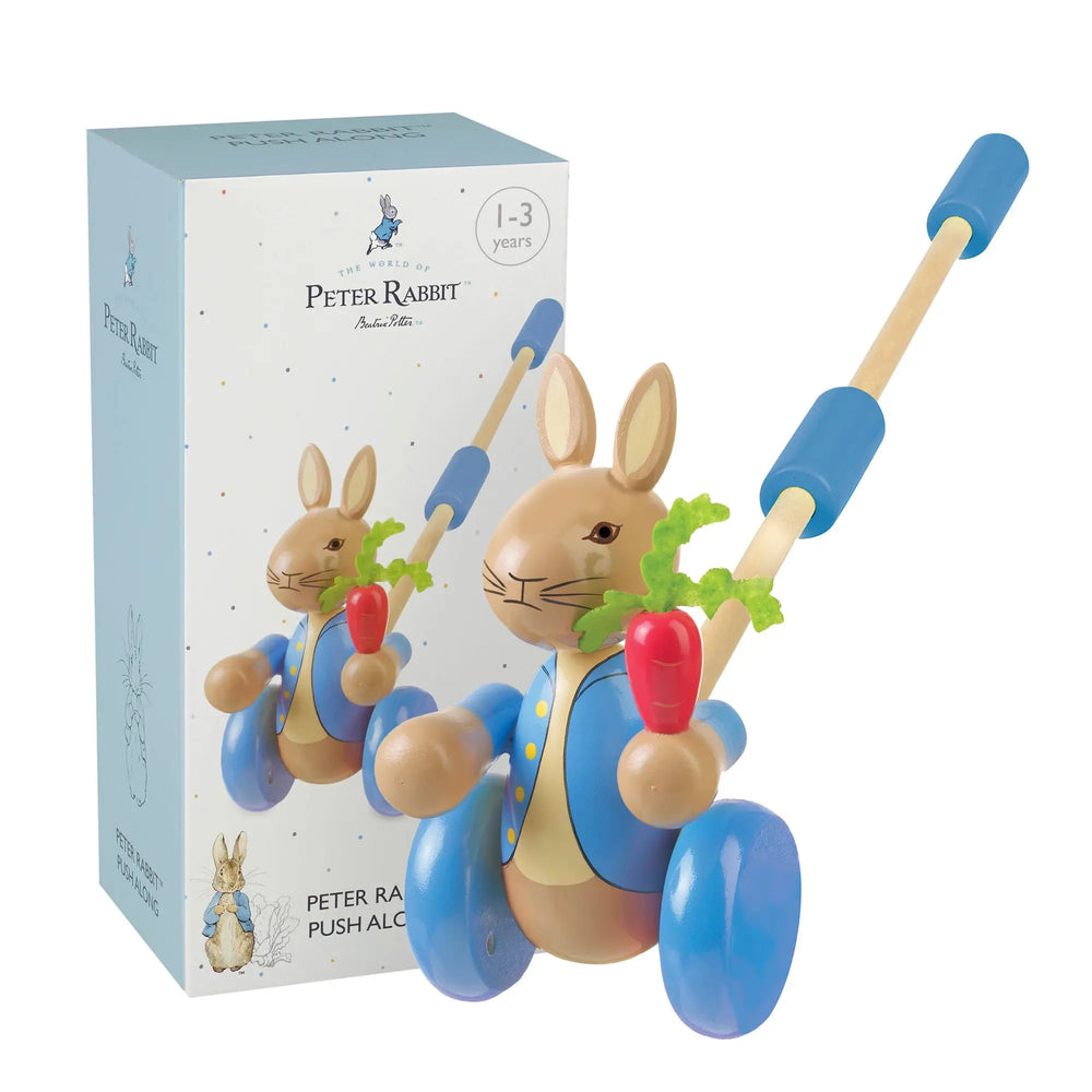 Blue Almonds Ltd Peter Rabbit Push Along Orange Tree Toys