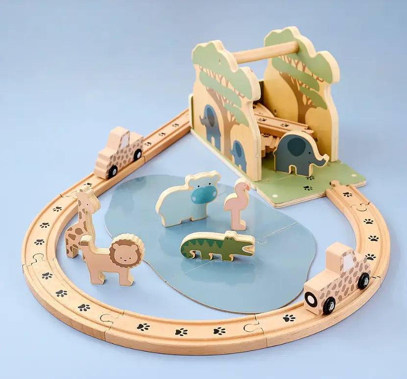 Blue Almonds Ltd Safari train set Jabadabado