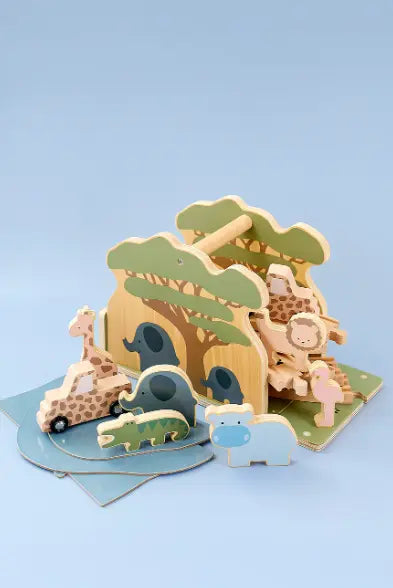 Blue Almonds Ltd Safari train set Jabadabado