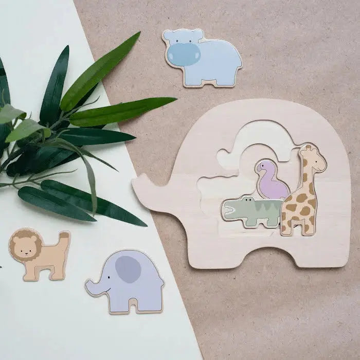 Blue Almonds Ltd Stacking Safari Puzzle Jabadabado