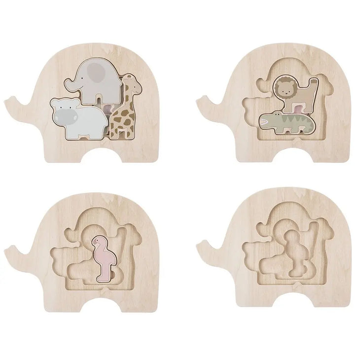 Blue Almonds Ltd Stacking Safari Puzzle Jabadabado