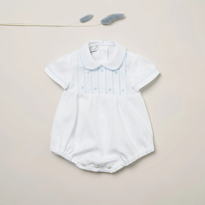 Blue Almonds Ltd Baby Boys Romper Suit 'Angelo' Piccola Giuggiola