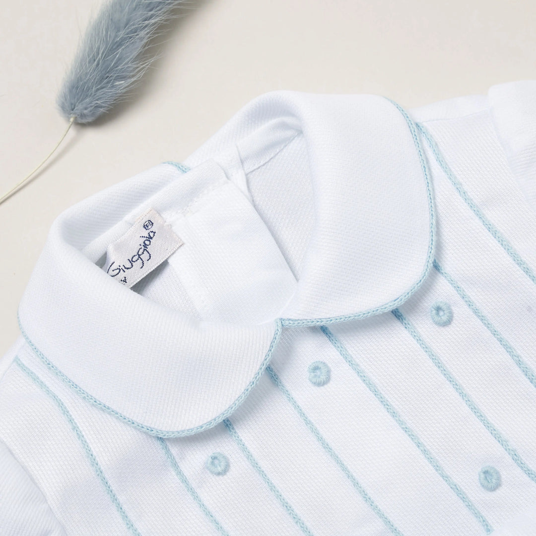 Blue Almonds Ltd Baby Boys Romper Suit 'Angelo' Piccola Giuggiola