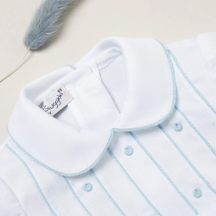Blue Almonds Ltd Baby Boys Romper Suit 'Angelo' Piccola Giuggiola
