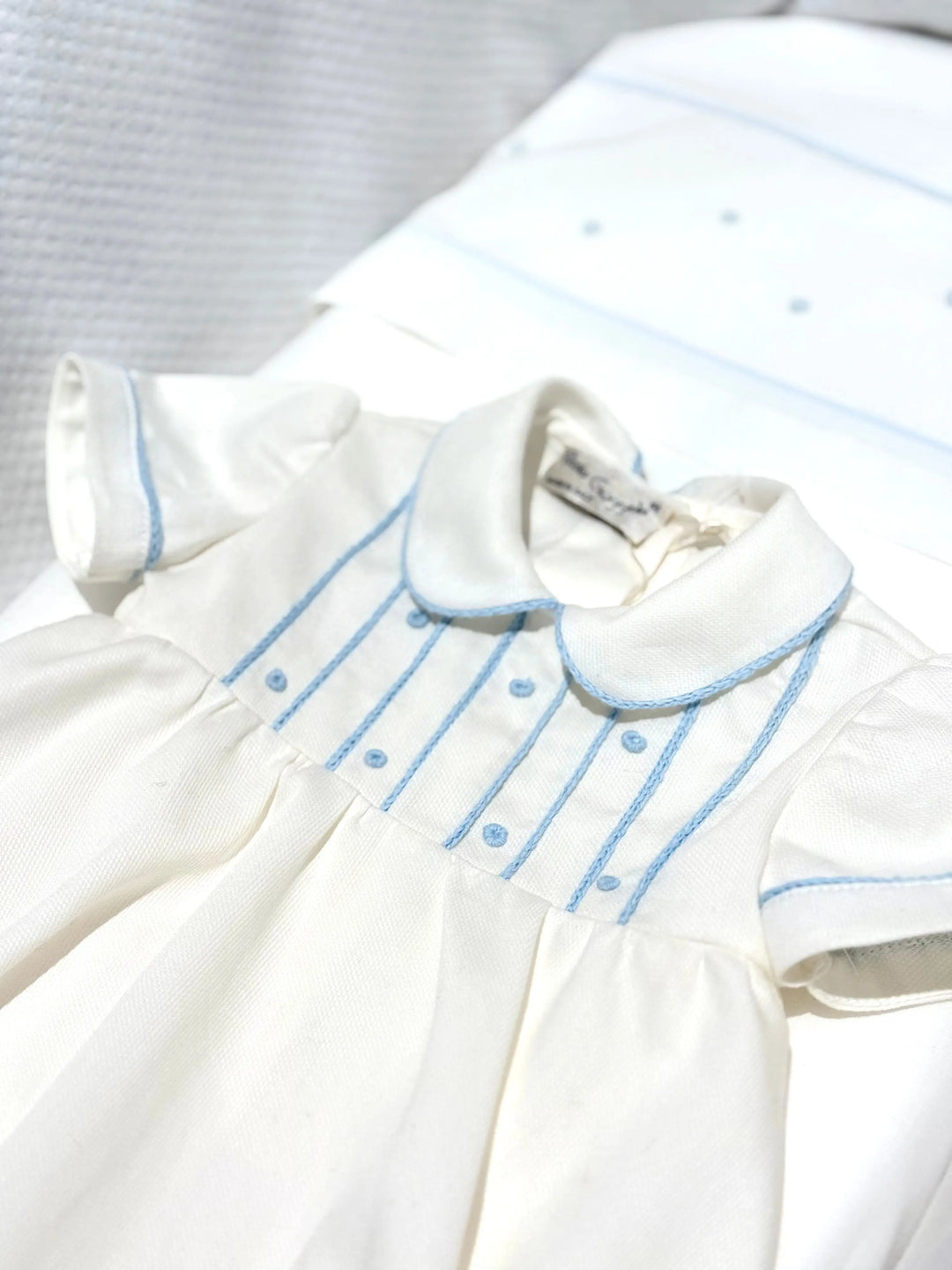 Blue Almonds Ltd Baby Boys Romper Suit 'Angelo' Piccola Giuggiola