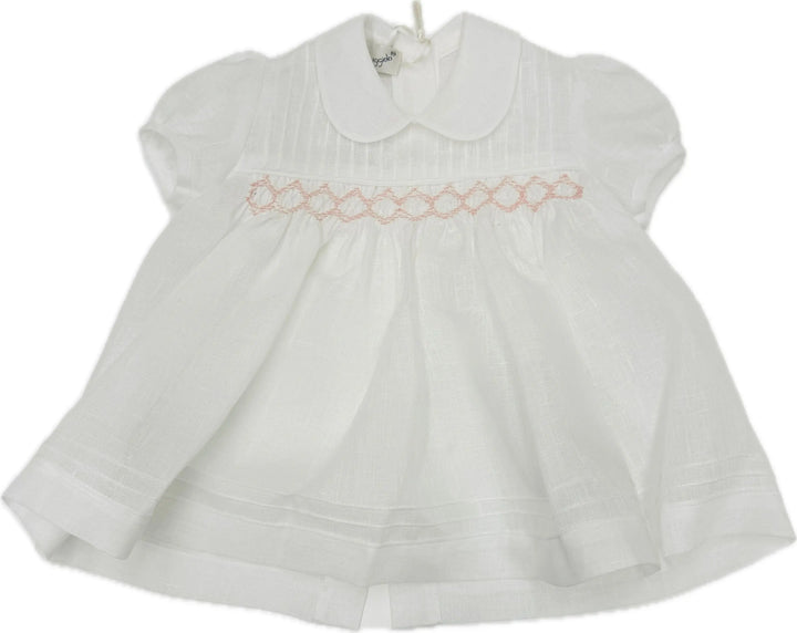 Blue Almonds Ltd Baby Girls linen Dress 'Eleganza' Piccola Giuggiola