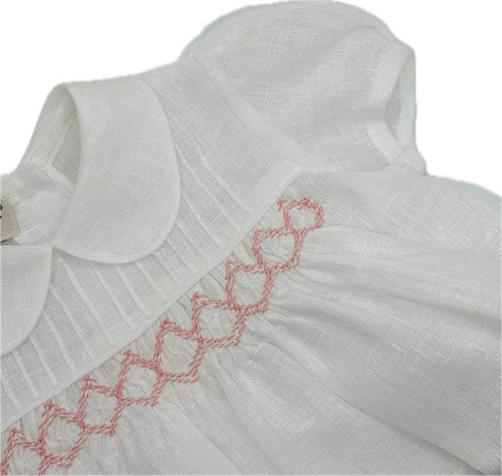 Blue Almonds Ltd Baby Girls linen Dress 'Eleganza' Piccola Giuggiola