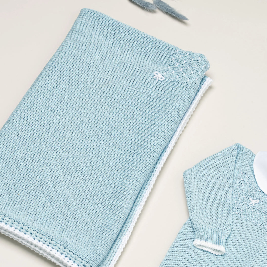Blue Almonds Ltd Baby boys knitted layette gift 'Mio Caro' Piccola Giuggiola