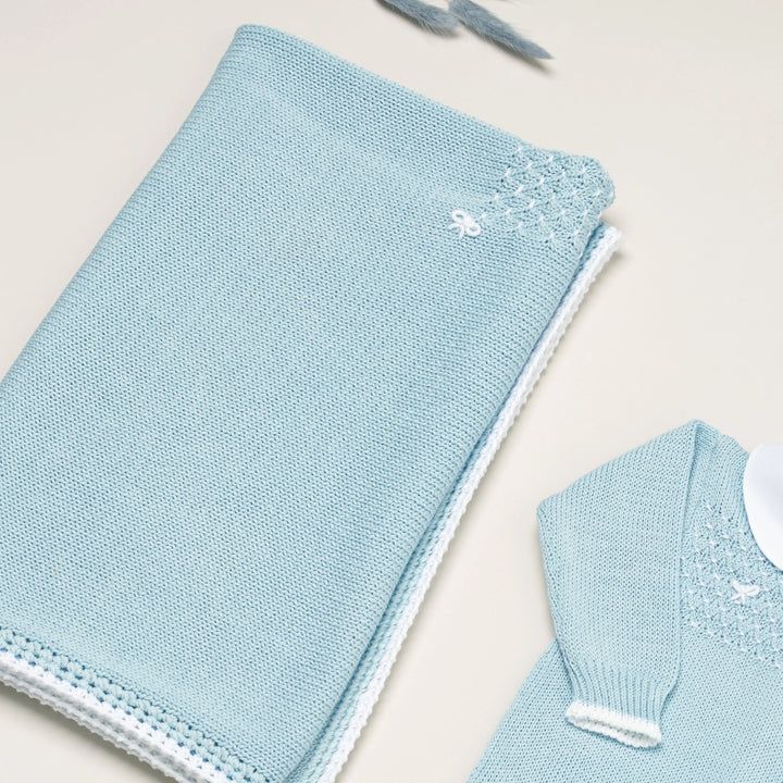 Blue Almonds Ltd Baby boys knitted layette gift 'Mio Caro' Piccola Giuggiola