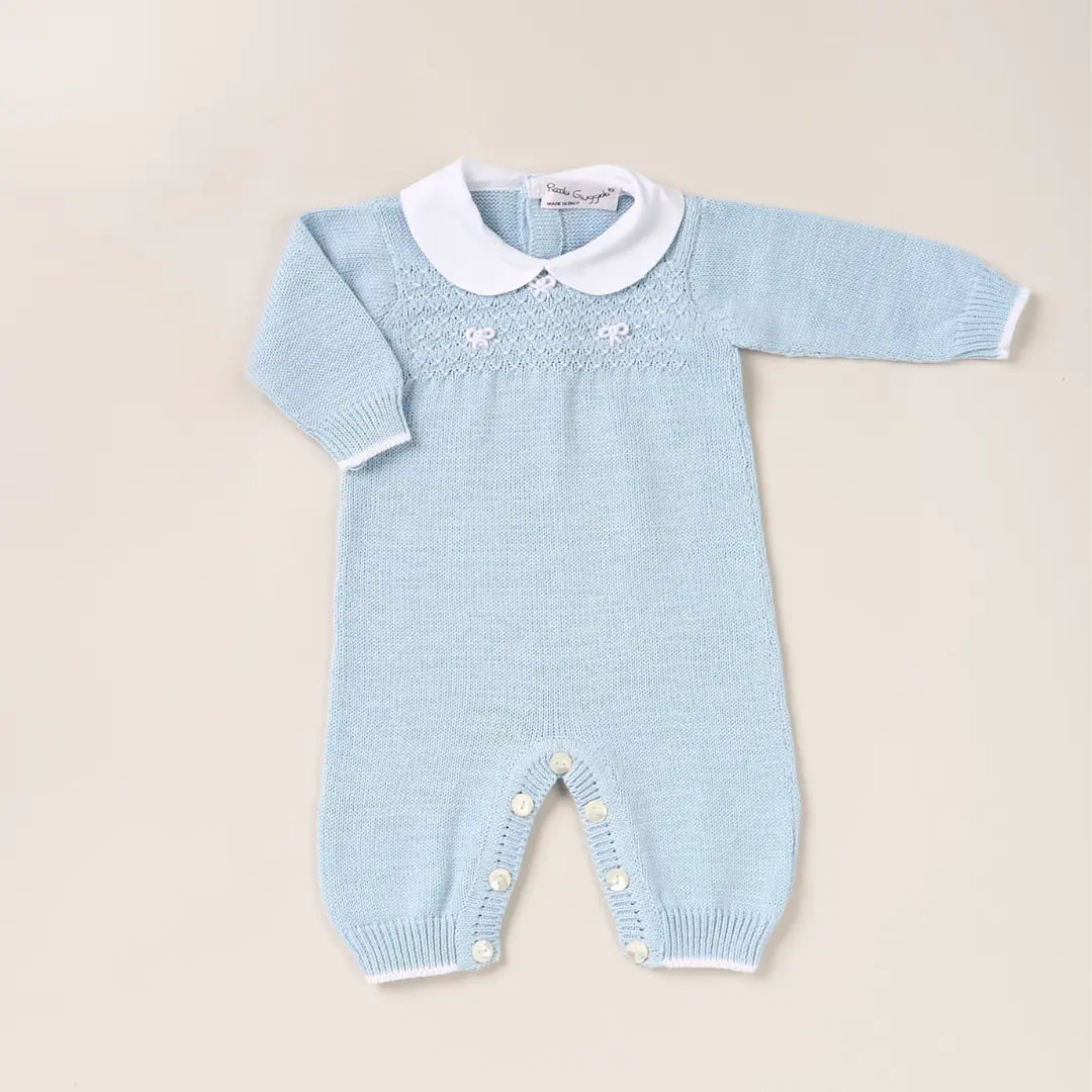 Blue Almonds Ltd Baby boys knitted layette gift 'Mio Caro' Piccola Giuggiola