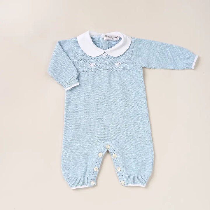 Blue Almonds Ltd Baby boys knitted layette gift 'Mio Caro' Piccola Giuggiola