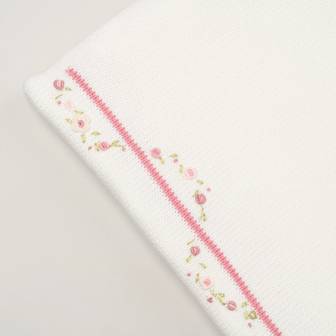 Blue Almonds Ltd Baby girls knitted layette gift 'Piccola Rosa' Piccola Giuggiola