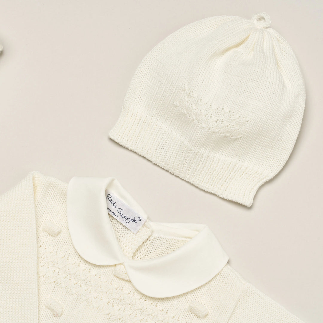 Blue Almonds Ltd Baby knitted layette gift 'Eleganza' Piccola Giuggiola