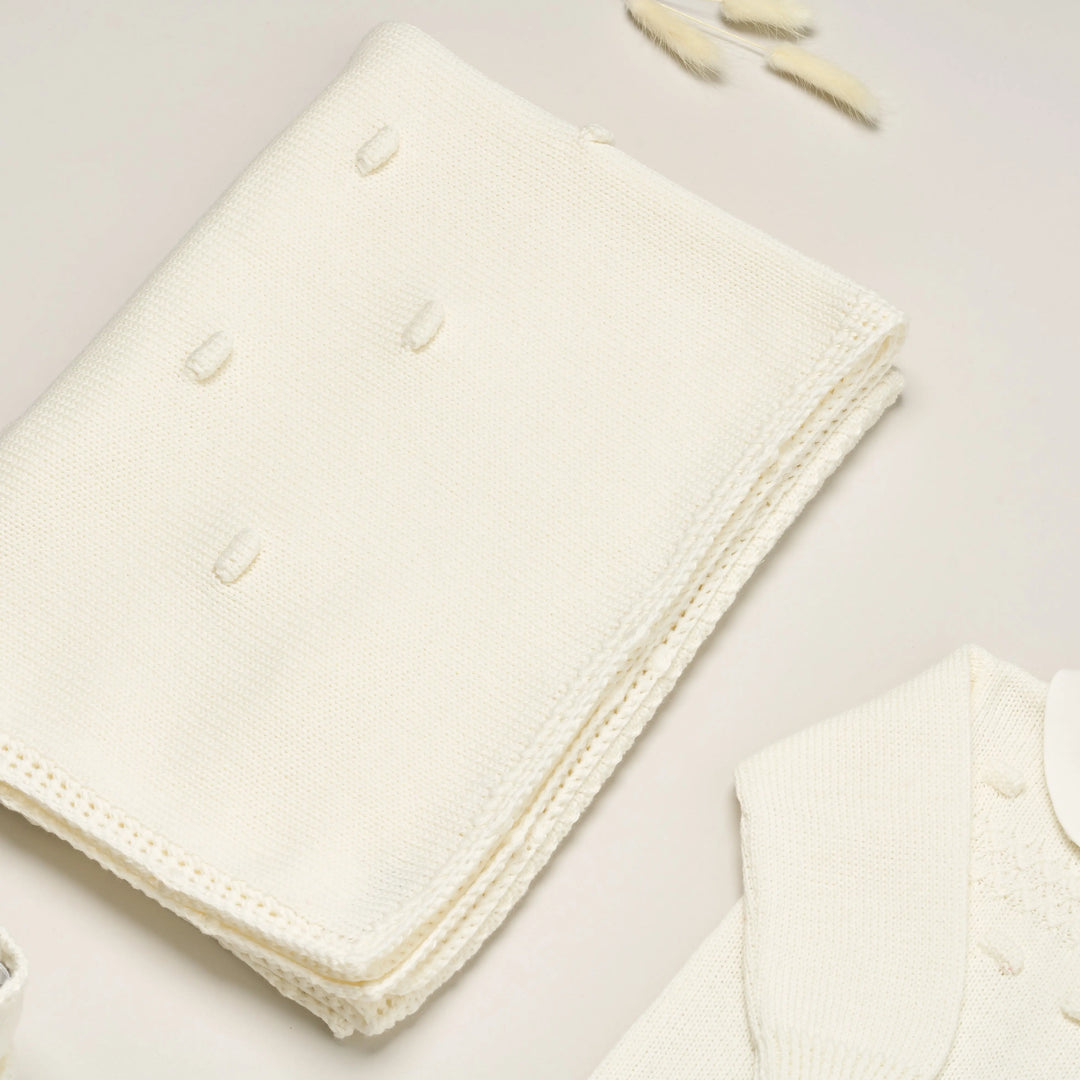Blue Almonds Ltd Baby knitted layette gift 'Eleganza' Piccola Giuggiola