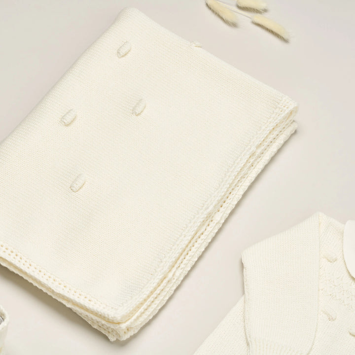 Blue Almonds Ltd Baby knitted layette gift 'Eleganza' Piccola Giuggiola