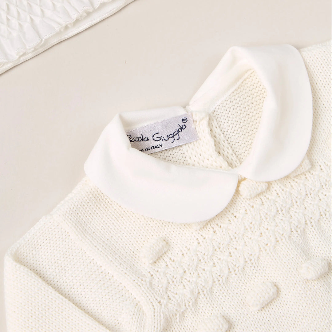 Blue Almonds Ltd Baby knitted layette gift 'Eleganza' Piccola Giuggiola