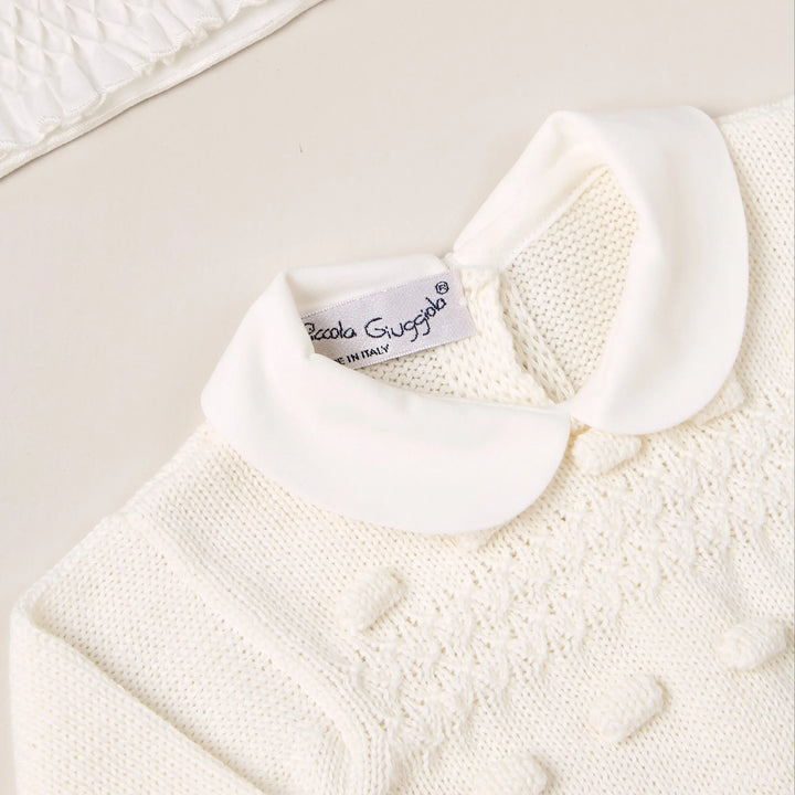 Blue Almonds Ltd Baby knitted layette gift 'Eleganza' Piccola Giuggiola