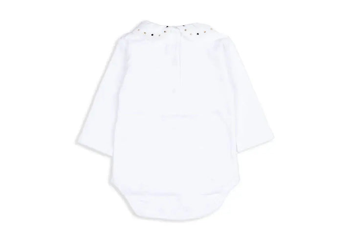 Blue Almonds Ltd Long Sleeve Body with Beige Embroidery Frilo