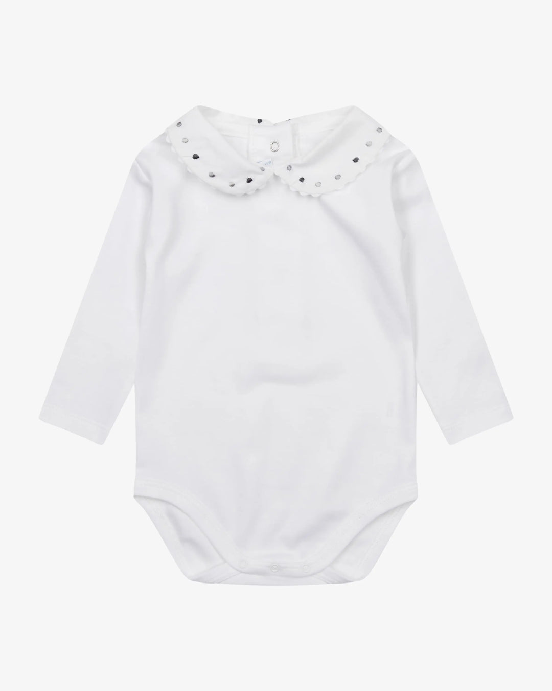 Blue Almonds Ltd Long Sleeve Body with Grey Embroidery Frilo