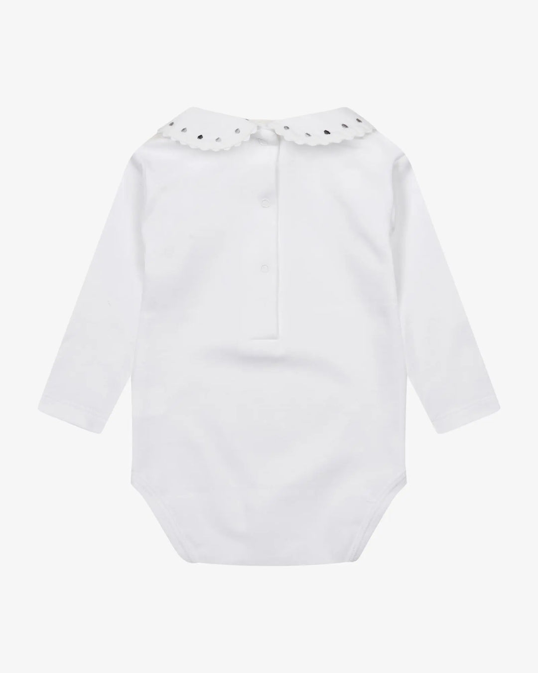 Blue Almonds Ltd Long Sleeve Body with Grey Embroidery Frilo