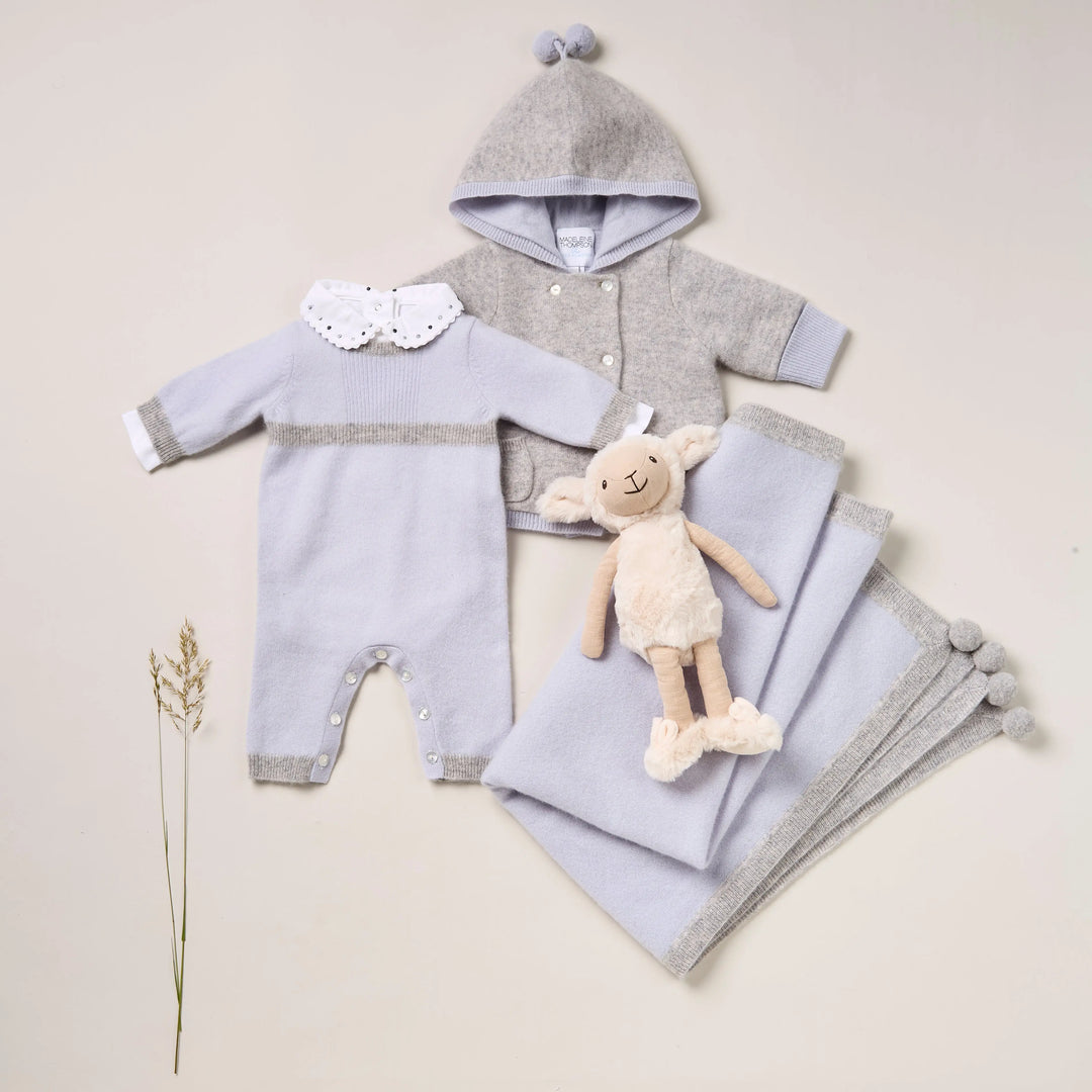 Blue Almonds Ltd Luxury Cashmere Keepsake Baby Gift Set - Blue Blue Almonds