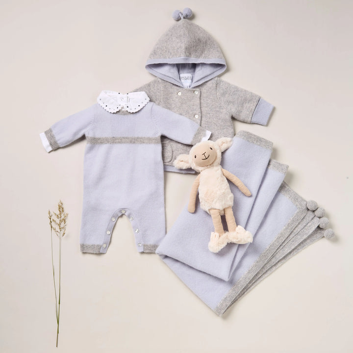 Blue Almonds Ltd Luxury Cashmere Keepsake Baby Gift Set - Blue Blue Almonds