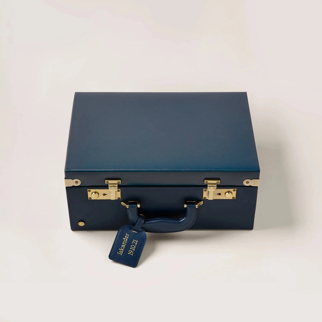 Blue Almonds Ltd Elegance Keepsake Baby Gift Set – Blue Blue Almonds